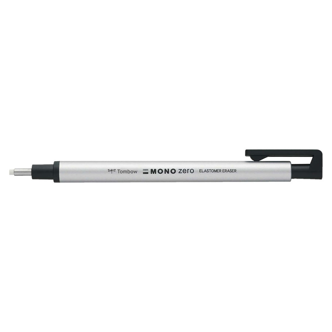 Tombow - MONO Zero Elastomer Eraser - Round - Silver