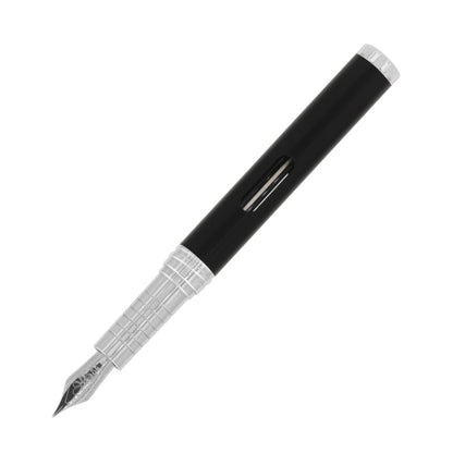 DIPLOMAT  - NEXUS Fountain Pen - Black and Chrome - Buchan's Kerrisdale Stationery