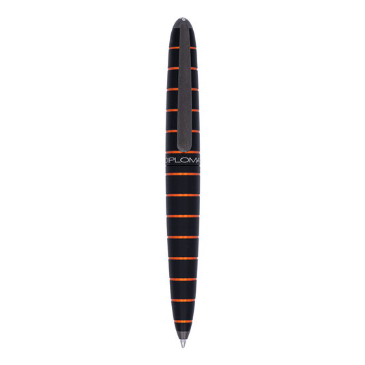 Diplomat - Elox Ballpoint Pen - Ring - Black and Orange