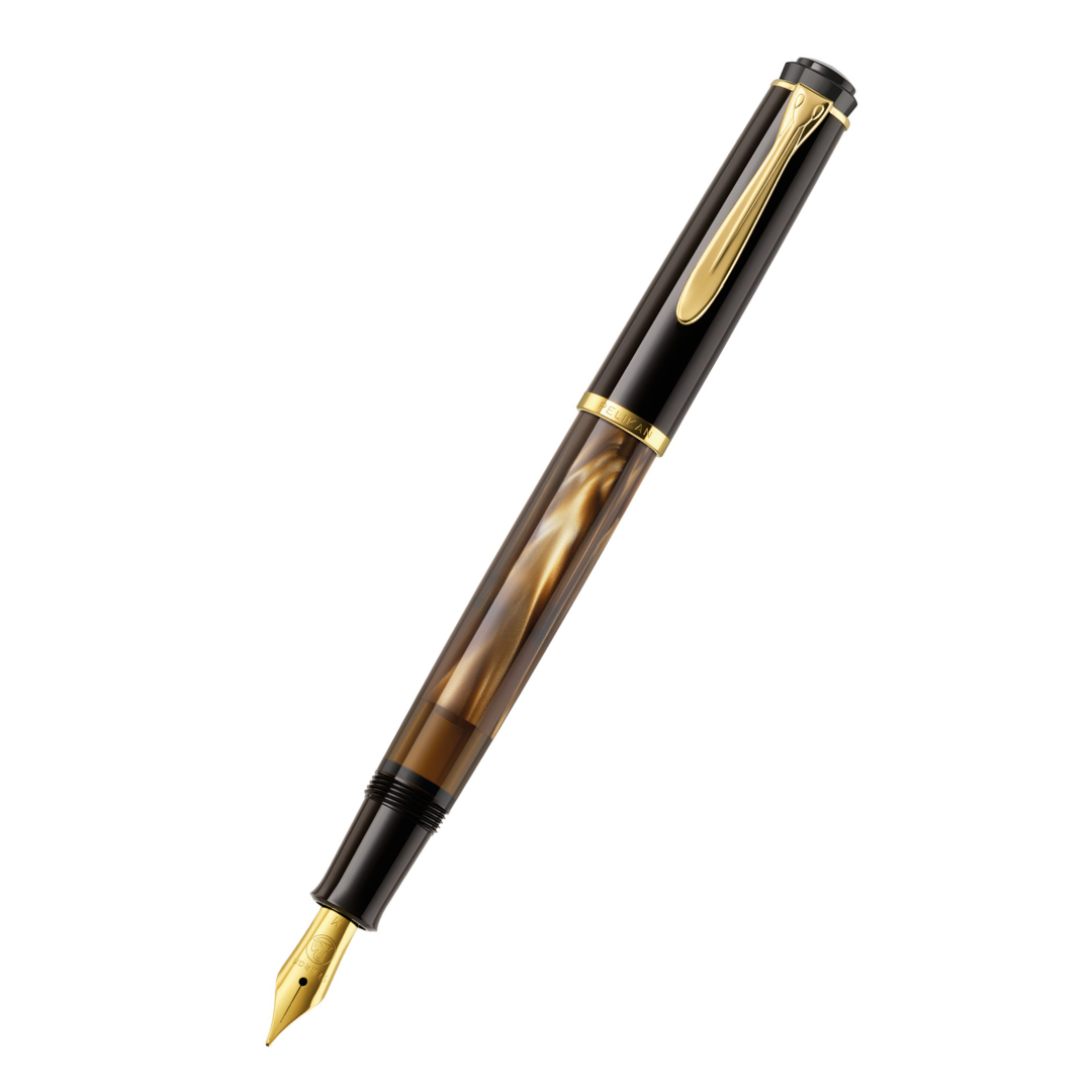 Pelikan Classic M200 Fountain Pen - Brown Marble - Free shipping to US and Canada - Vancouver Buchan’s Kerrisdale Stationery Store