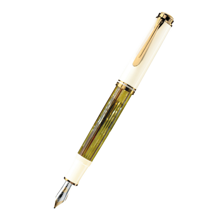 Pelikan - Souverän Fountain Pen - M400 White Tortoise - Free shipping to US and Canada - Vancouver Buchan’s Kerrisdale Stationery Store