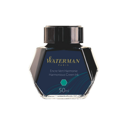 WATERMAN - Fountain Pen Ink 50ml Bottle Ink - Harmonious Green - Safe for all fountain pens - Free shipping to US and Canada