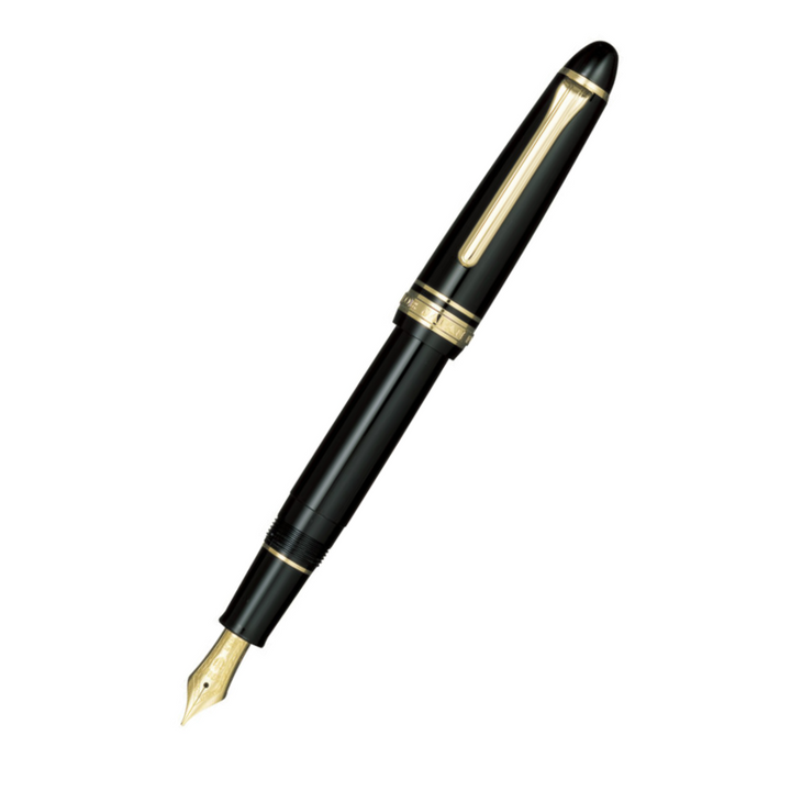 SAILOR PEN - 1911S Fountain Pen - 14K Gold Nib - Black and Gold Trim - Buchan's Kerrisdale Stationery Store 