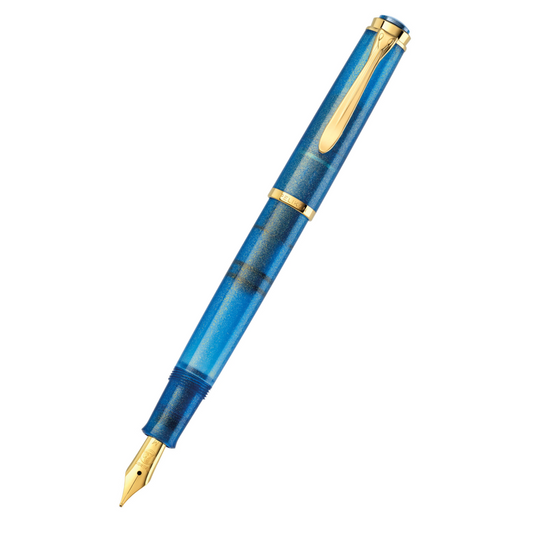 Pelikan Classic M200 Fountain Pen - 2024 Special Edition - Golden Lapis - Free shipping to US and Canada - Vancouver Buchan’s Kerrisdale Stationery Store