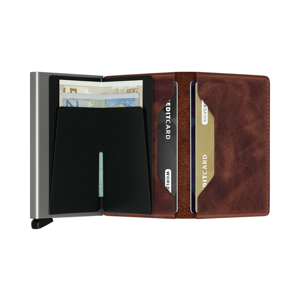 Secrid Slimwallet Vintage Brown High Quality European Cowhide Leather Wallet - Buy Secrid Wallets in Canada - Best Gift Ideas for Family and Friends