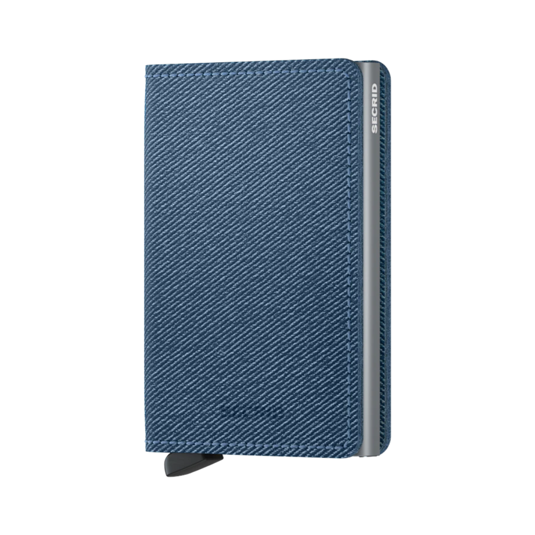 Secrid Slimwallet Twist Jean Blue High Quality European Cowhide Leather Wallet - Buy Secrid Wallets in Canada - Best Gift Ideas for Family and Friends