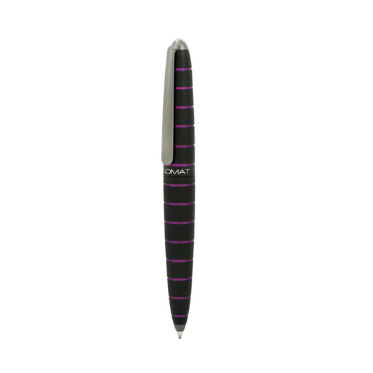 Diplomat - Elox Ballpoint Pen - Ring - Black and Purple