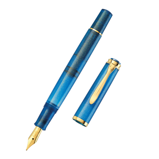 Pelikan Classic M200 Fountain Pen - 2024 Special Edition - Golden Lapis - Free shipping to US and Canada - Vancouver Buchan’s Kerrisdale Stationery Store