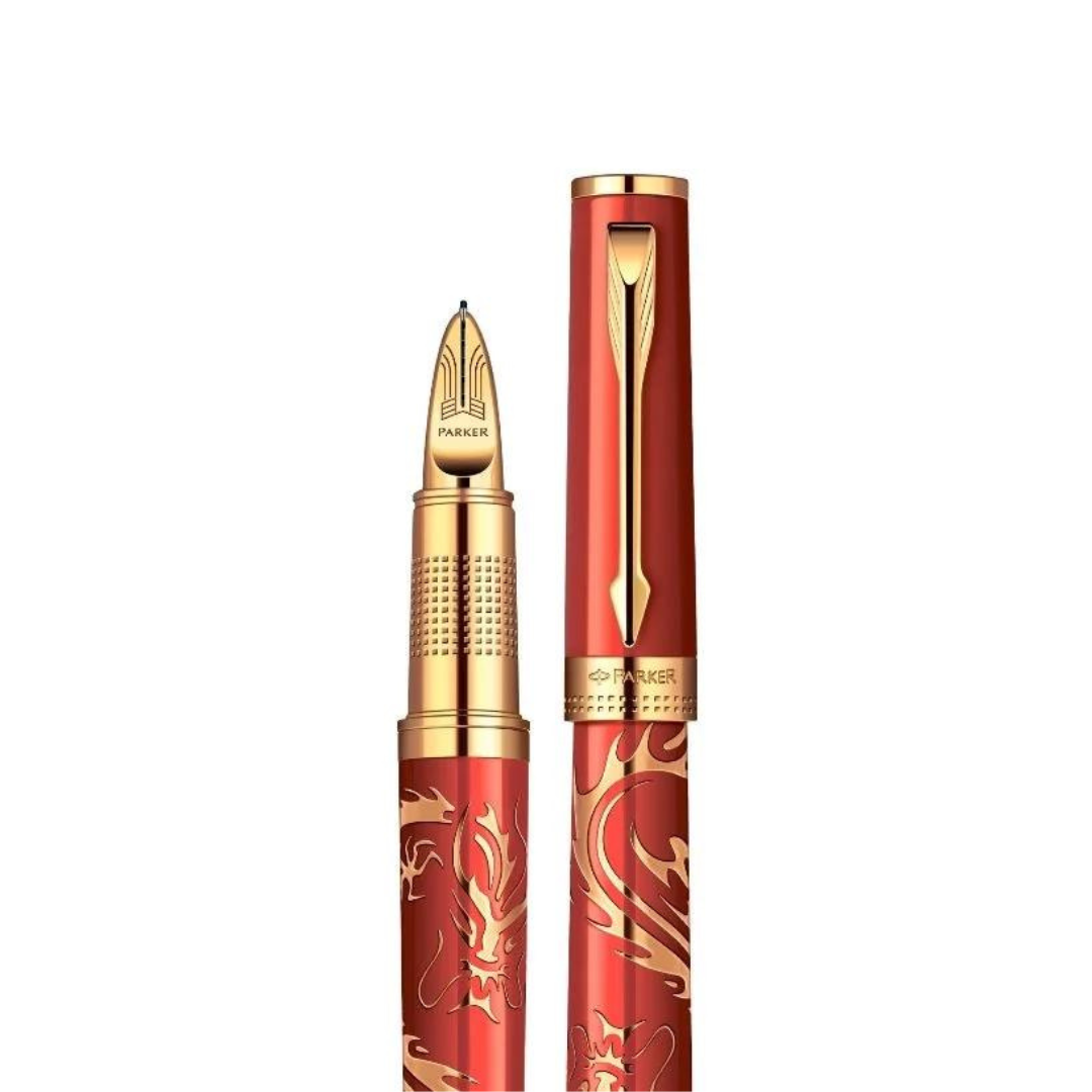 PARKER - Ingenuity 5th Technology Pen - Red Dragon (Regular) - Buchan's Kerrisdale Stationery - Free Shipping to Canada and US