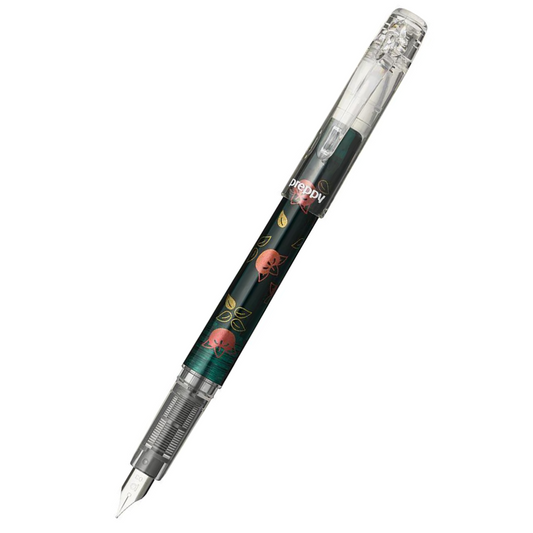 PLATINUM - Preppy Fountain Pen - Modern Maki-e Limited Edition - Tachibana / Green - 0.3 Fine Nib - Free shipping to US and Canada - Vancouver Buchan's Kerrisdale Stationery Store