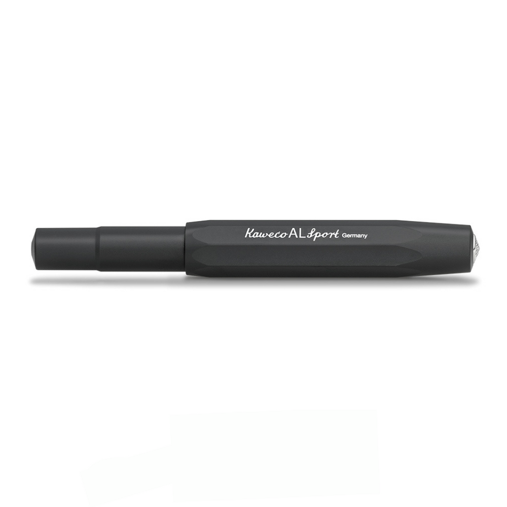 Kaweco Aluminum AL Sport Fountain Pen – Matte Black - Buchan's Kerrisdale Stationery - Free shipping to Canada and US