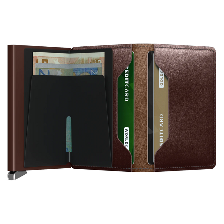 Secrid Premium Slimwallet Dusk Dark Brown High Quality European Cowhide Leather Wallet - Buy Secrid Wallets in Canada - Best Gift Ideas for Family and Friends