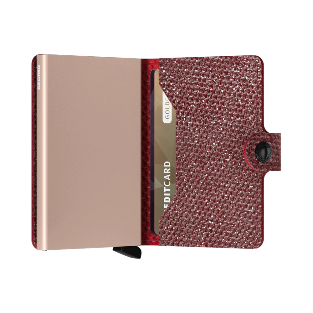 Secrid RFID Miniwallet Sparkle Red High Quality European Cowhide Leather Wallet - Buy Secrid Wallets in Canada - Best Gift Ideas for Family and Friends