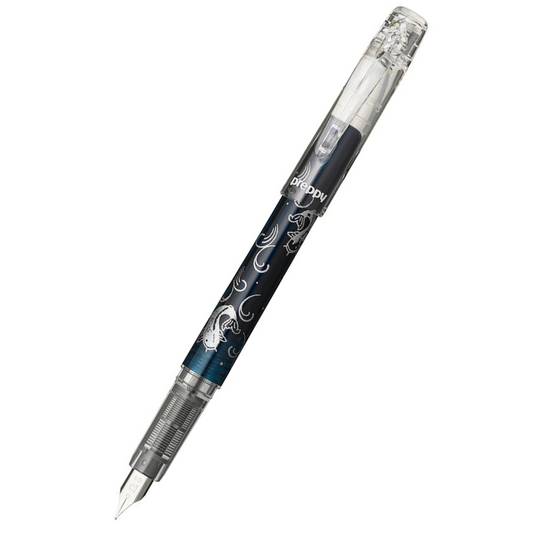 PLATINUM - Preppy Fountain Pen - Modern Maki-e Limited Edition - Koi no Taki-Nobori / Navy - 0.3 Fine Nib - Free shipping to US and Canada - Vancouver Buchan's Kerrisdale Stationery Store