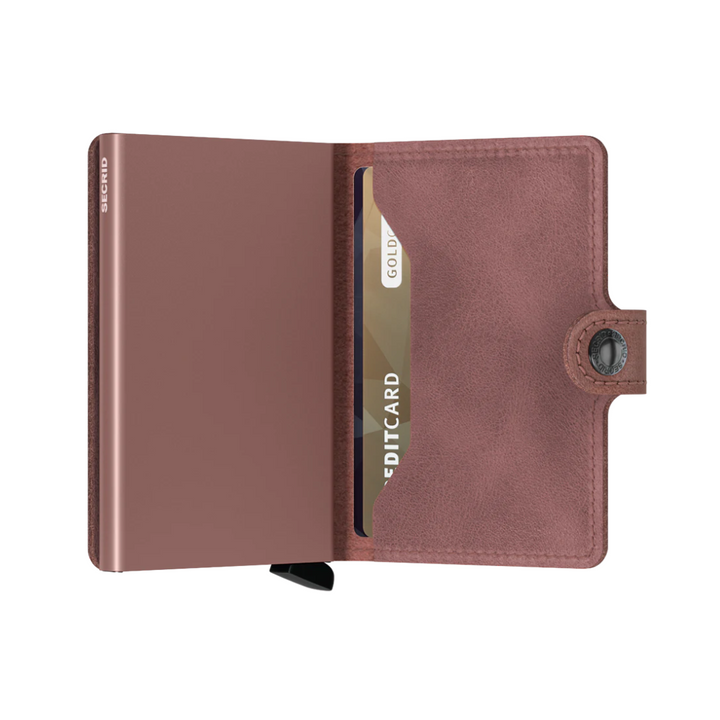 Secrid RFID Miniwallet Vintage Mauve High Quality European Cowhide Leather Wallet - Buy Secrid Wallets in Canada - Best Gift Ideas for Family and Friends