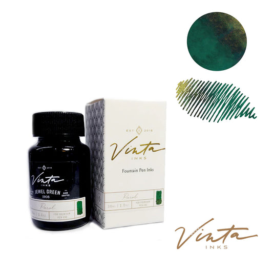 Vinta Inks - Fountain Pen Ink 30ml - Jewel Green - Parol 1908