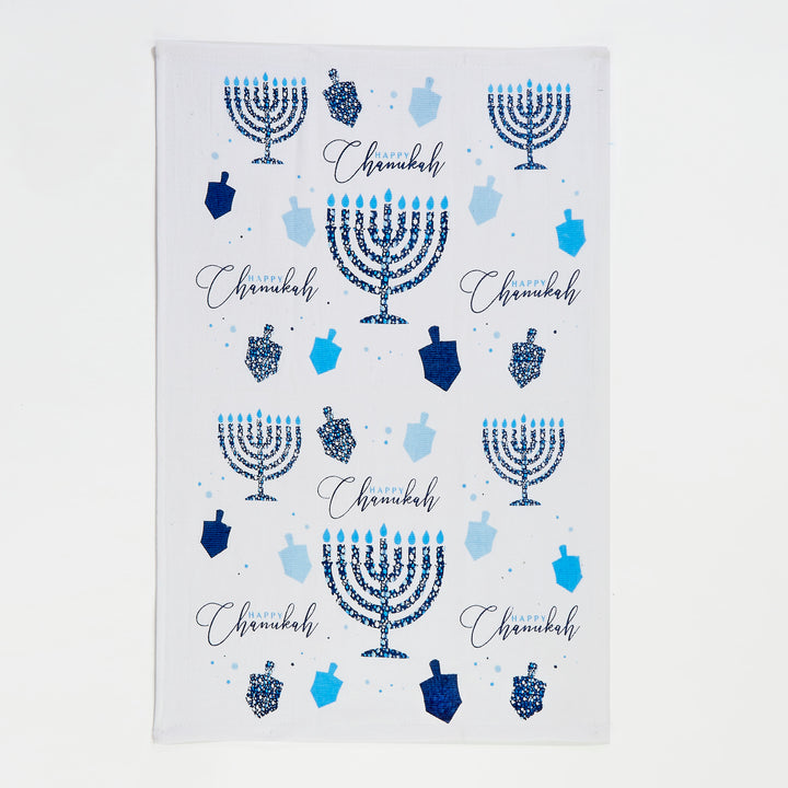 Rite Lite - "Chanukah Mosaic" Printed Cotton Towel