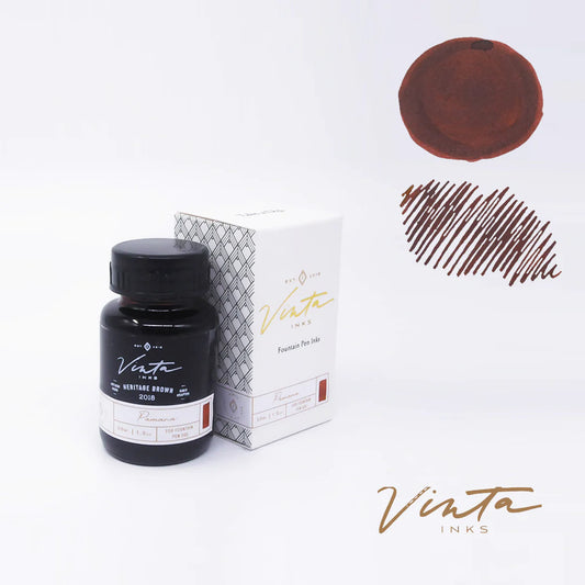 Vinta Inks - Fountain Pen Ink 30ml - Heritage Brown - Pamana 2018