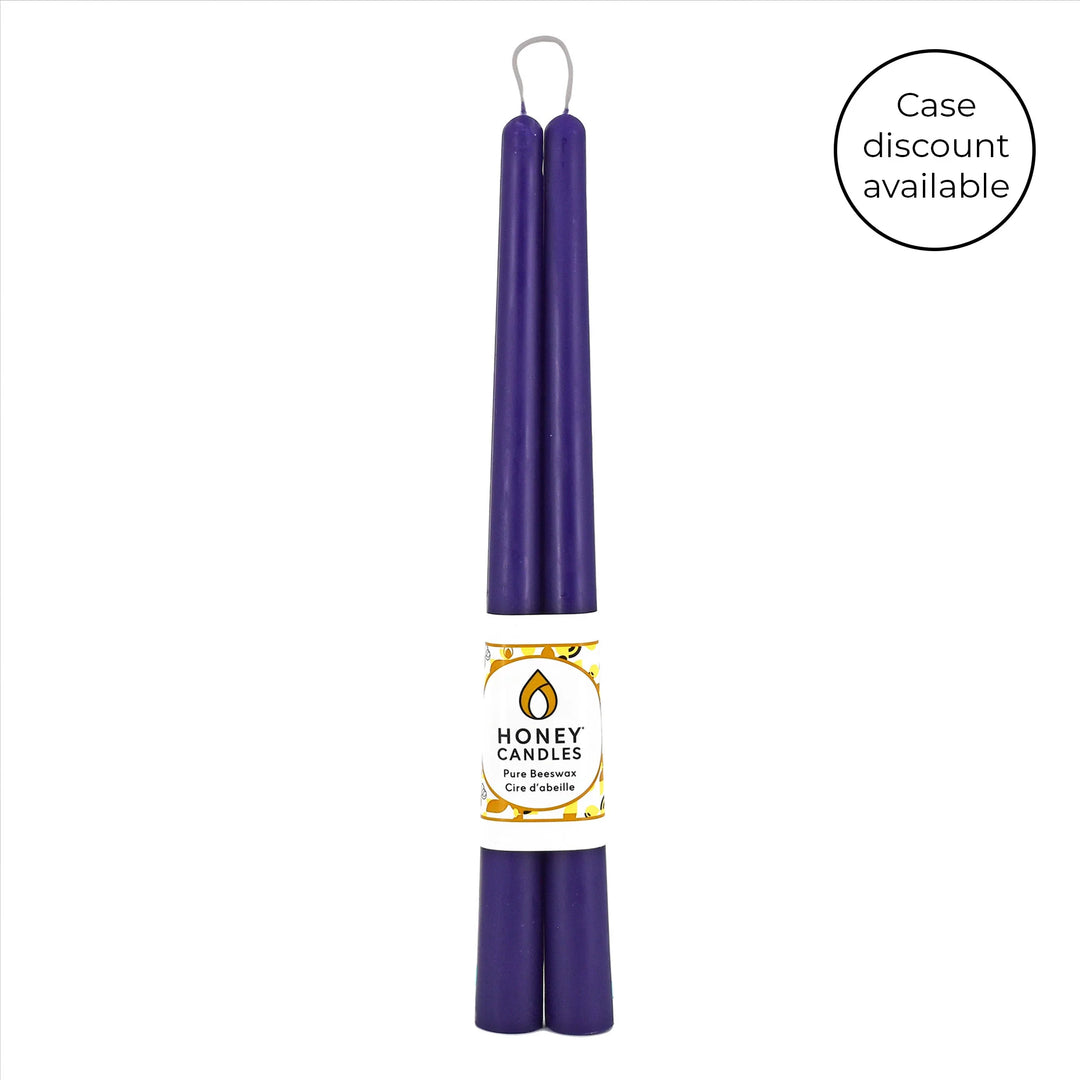 Honey Candles - 12 Inch Taper Candles - Pair