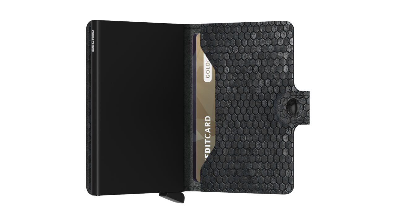 SECRID - MINIWALLET - HEXAGON BLACK