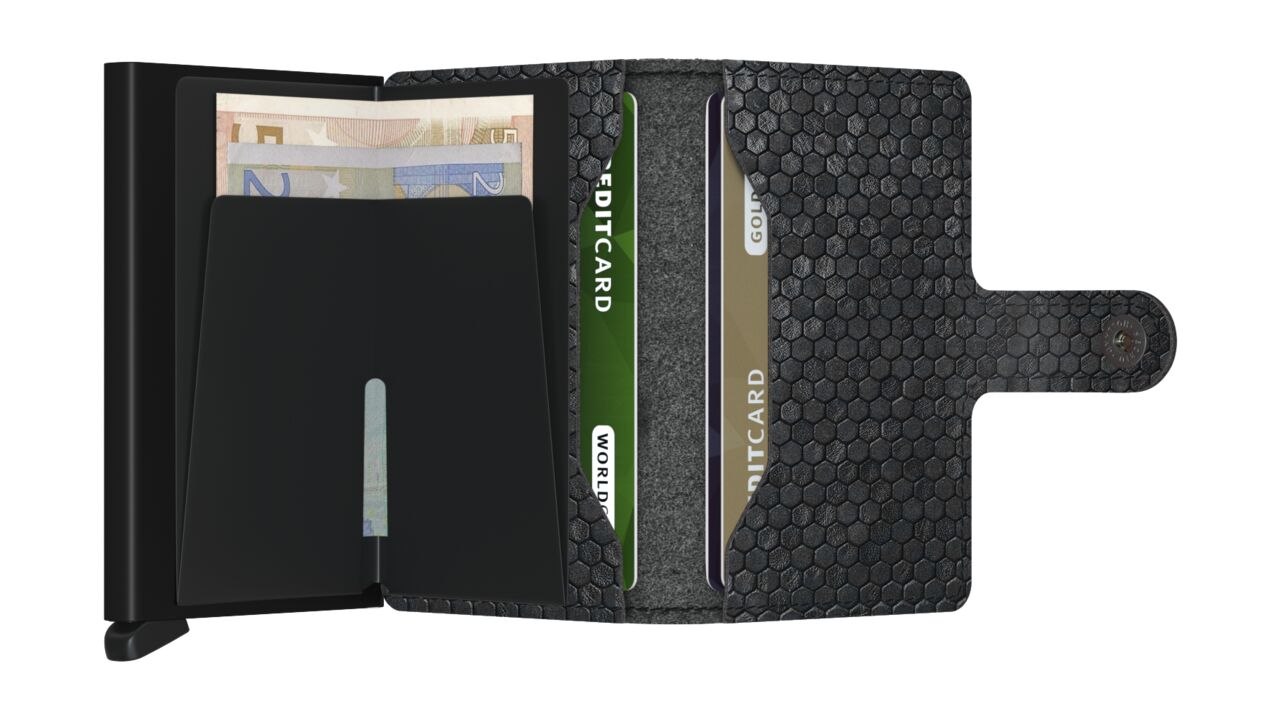 SECRID - MINIWALLET - HEXAGON BLACK