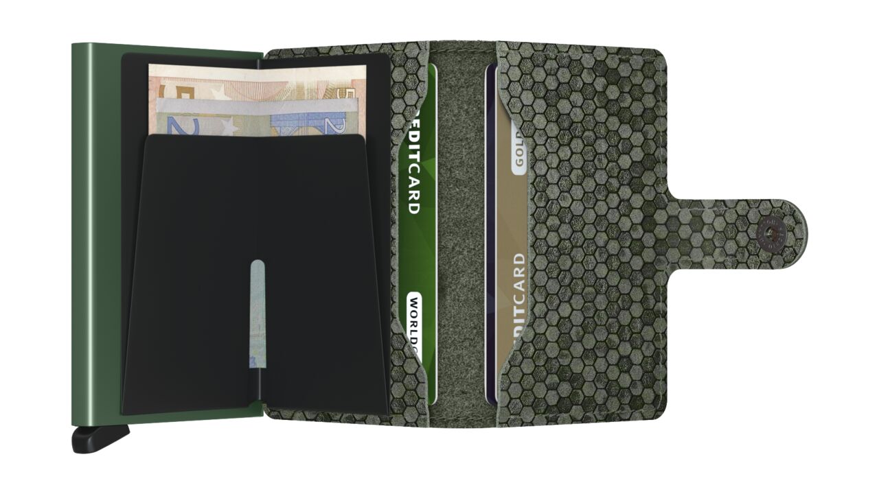 SECRID - Miniwallet - Hexagon Green