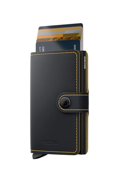 SECRID - MINIWALLET - MATTE BLACK & OCHRE