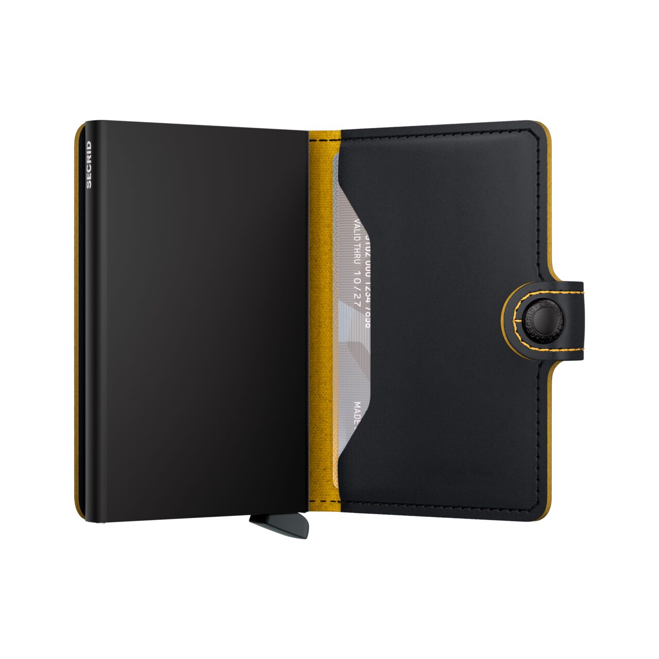 SECRID - MINIWALLET - MATTE BLACK & OCHRE