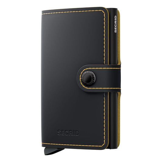 SECRID - MINIWALLET - MATTE BLACK & OCHRE