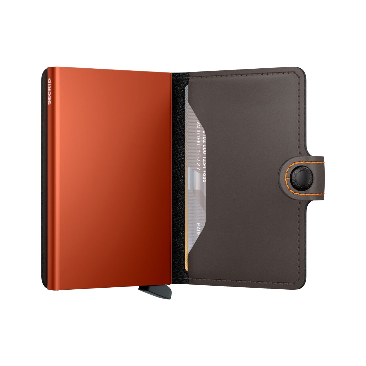 SECRID - MINIWALLET MATTE TRUFFLE-ORANGE