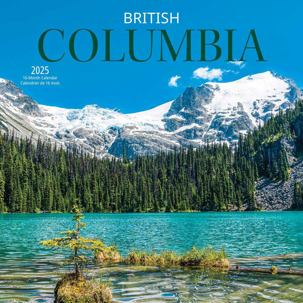 WYMAN - 2025 WALL CALENDAR - 16 MONTHS - BRITISH COLUMBIA