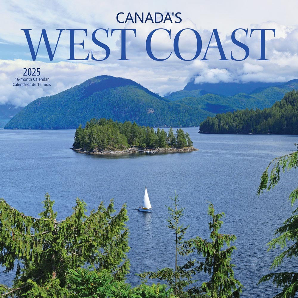 WYMAN - 2025 WALL CALENDAR - 16 MONTHS - CANADA'S WEST COAST