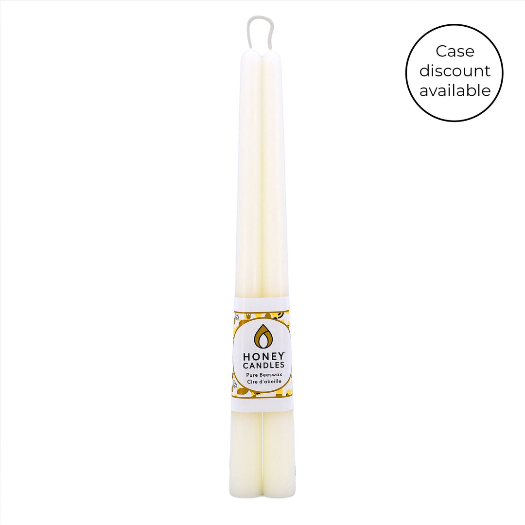 Honey Candles - 12 Inch Taper Candles - Pair