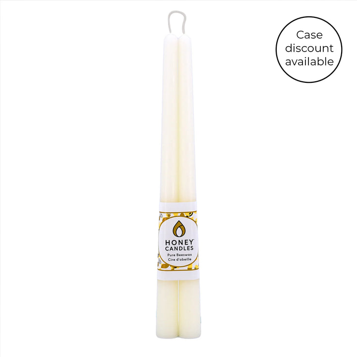 Honey Candles - 12 Inch Taper Candles - Pair