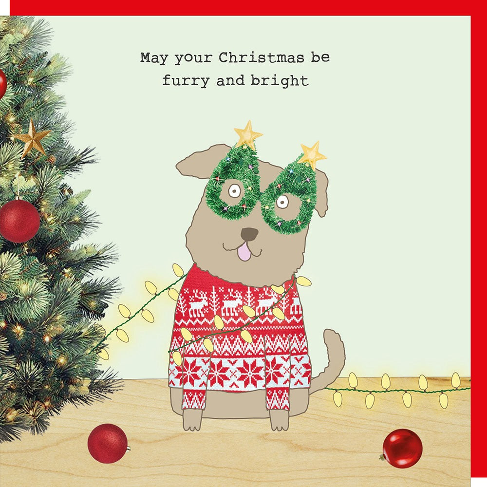 Rosie Made a Thing - Funny Christmas Card 2024 - Dog Bright