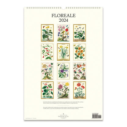 CAVALLINI & CO - 2024 - Vintage Poster Wall Calendar - FLOREALE