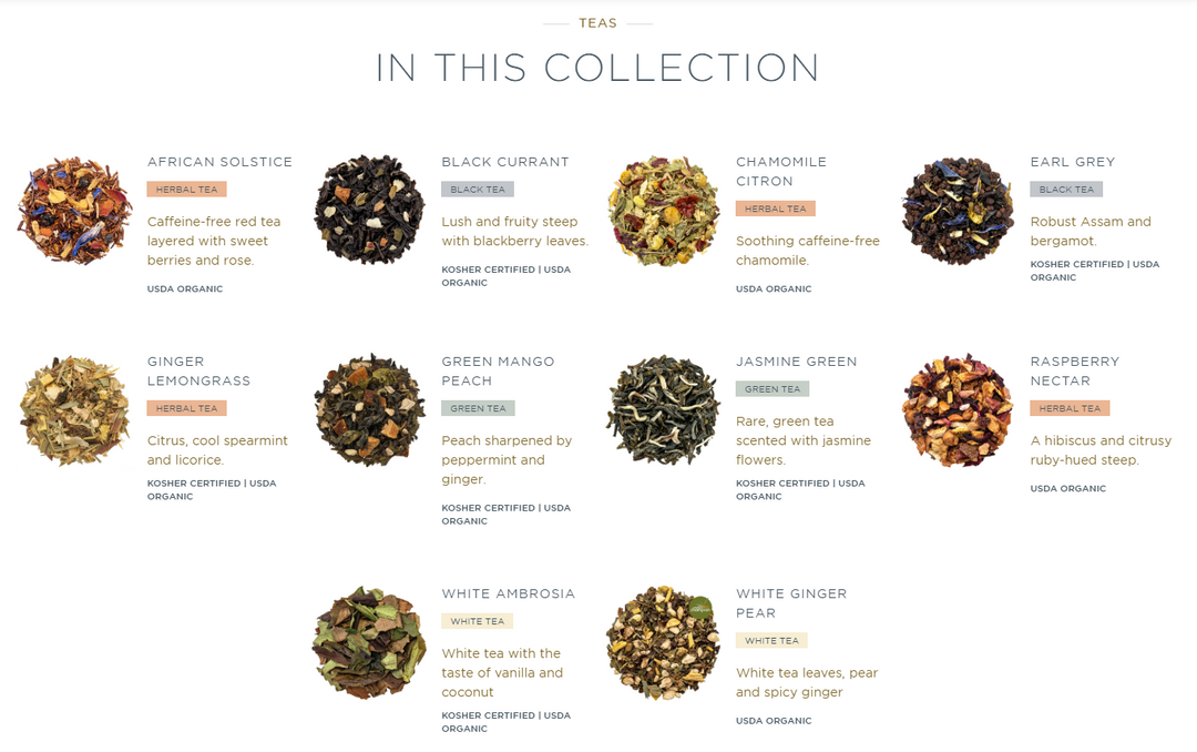 Tea Forte - Petite Presentation Box - Tea Tasting Assortment