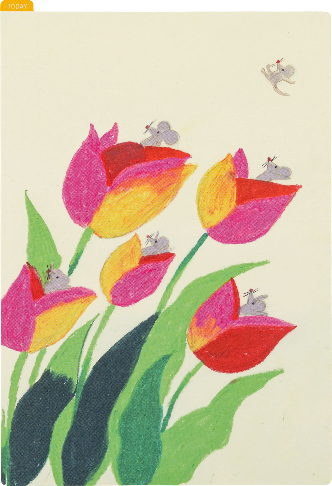 Hobonichi Techo 2024 Spring Edition - Cousin A5 Pencil Board - Keiko Shibata: Swaying Tulips