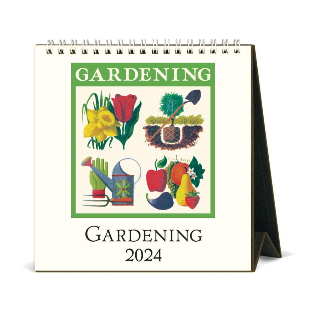 CAVALLINI & CO - 2024 Vintage Desk Calendar - GARDENING - BEST 2023 CHRISTMAS GIFTS - GIFT IDEAS