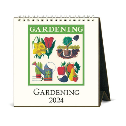 CAVALLINI & CO - 2024 Vintage Desk Calendar - GARDENING - BEST 2023 CHRISTMAS GIFTS - GIFT IDEAS