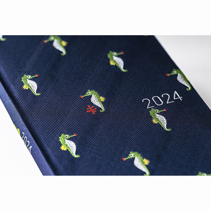 Hobonichi Techo 2024 - Weeks/Wallet Planner Book - Bow & Tie: Tiny Dragons (English/Monday Start/January Start)