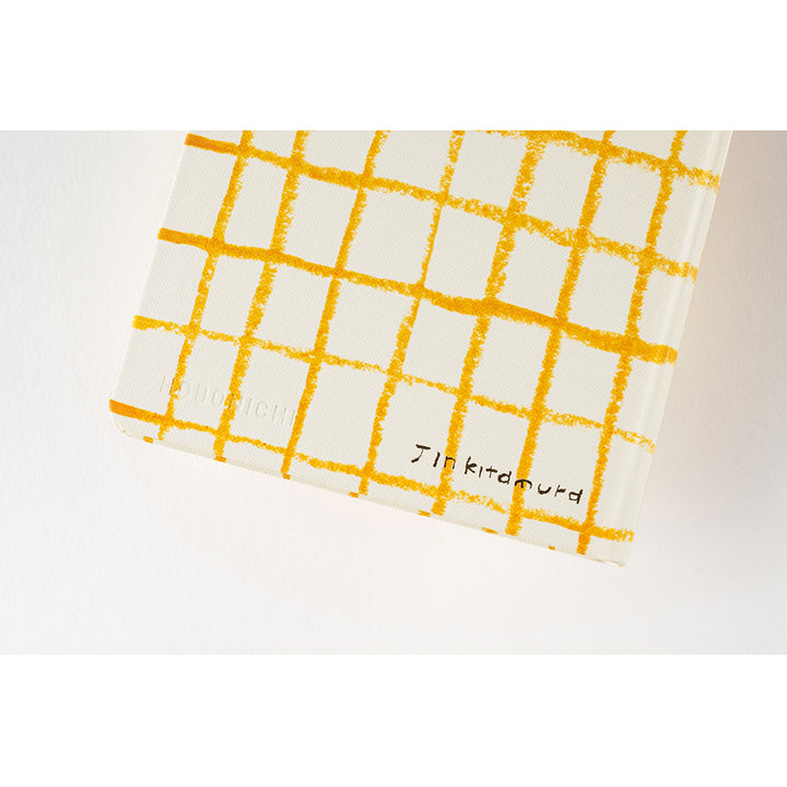 Hobonichi Techo 2024 - Weeks/Wallet Planner Book - Jin Kitamura: Love it (Panda) Yellow Plaid (English/Monday Start/January Start)