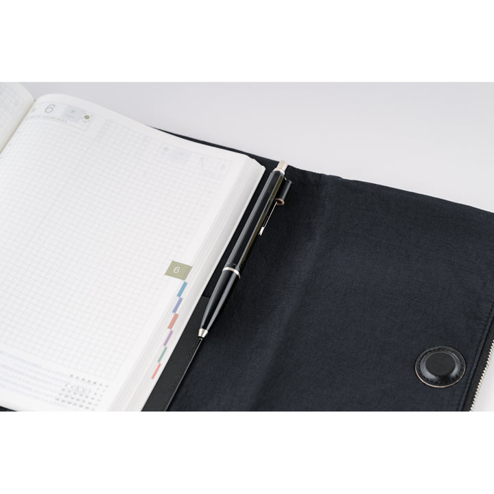 Hobonichi Techo 2024 - Spring Edition - A5 Cover Only - Tragen (Black) - Free Shipping to US and Canada - Vancouver Buchan's Stationery Store