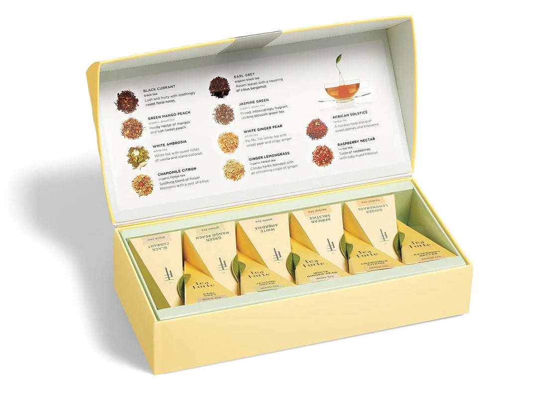 Tea Forte - Petite Presentation Box - Tea Tasting Assortment