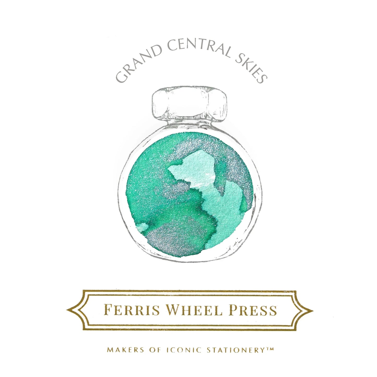 FERRIS WHEEL PRESS - Fountain Pen Ink 38 ml - Grand Central Skies