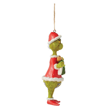 Enesco - Jim Shore: "The Grinch" - Holding Merry Christmas Banner Figurine