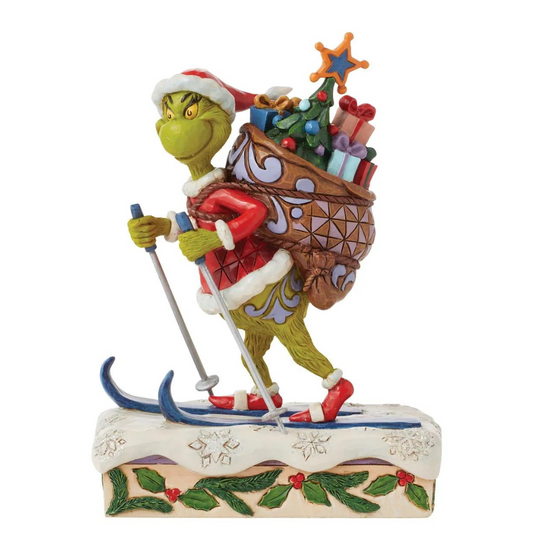 Enesco - Jim Shore: "The Grinch" - Skiing Figurine