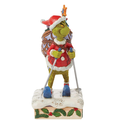 Enesco - Jim Shore: "The Grinch" - Skiing Figurine