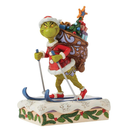 Enesco - Jim Shore: "The Grinch" - Skiing Figurine