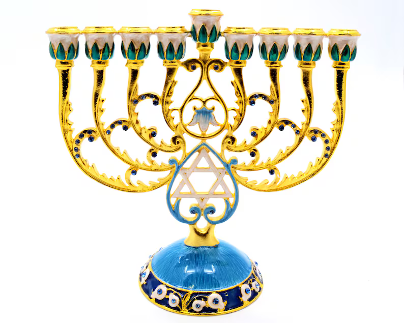 CIEL - Decorative Menorah with Star of David